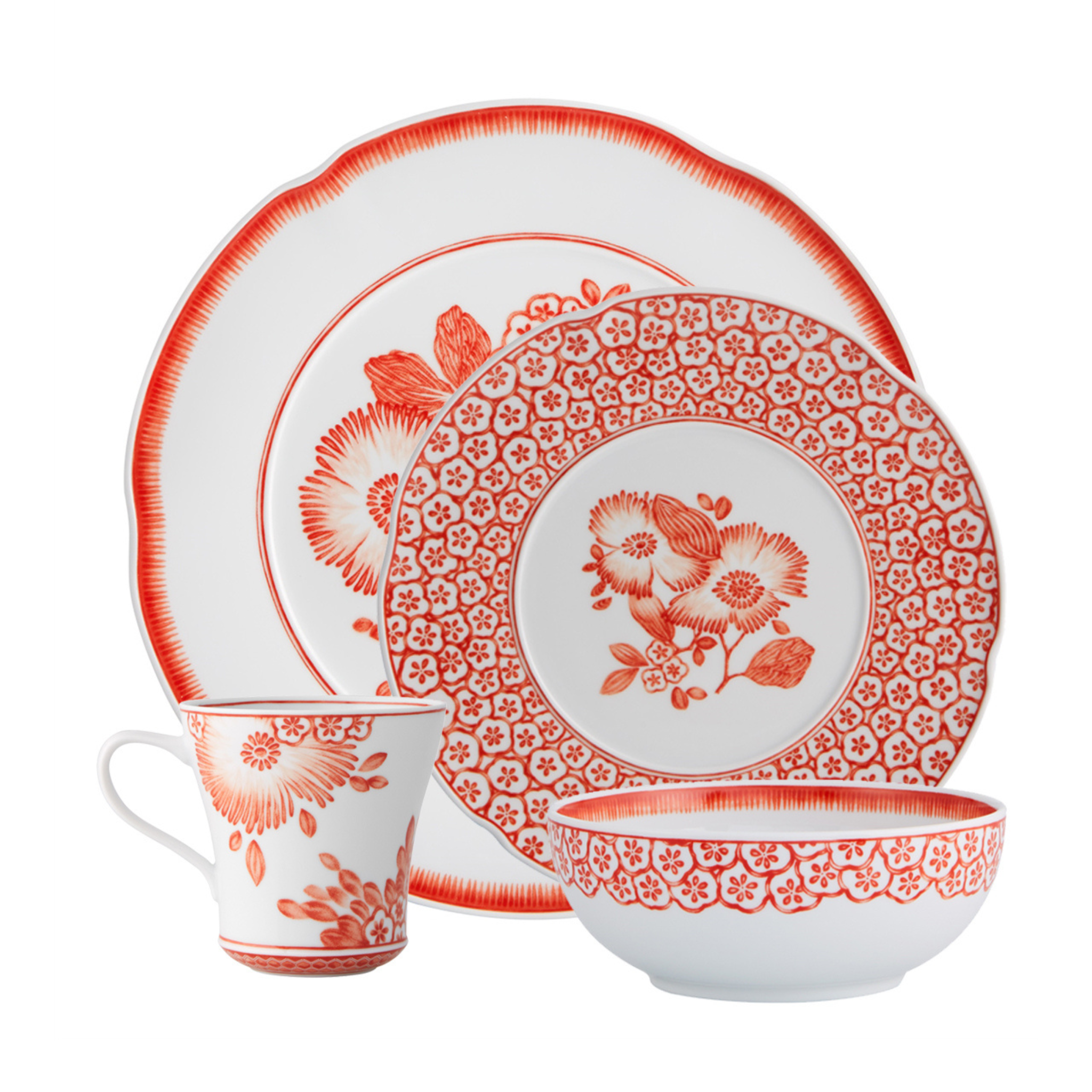 Elegant Coralina Dessert Plates Set of 6 - Porcelain Appetizer Plates for Cake, Pastry, Tapas - Perfect for Dinner Parties, Tea Time & Wedding Dessert Displays