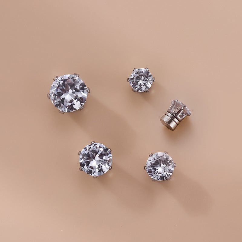 Surgical Steel Magnetic Clip-On Earrings - Silver Wrap Hoop Earrings for Women | No Piercing, Hypoallergenic | Perfect for Parties, Weddings & Everyday Wear