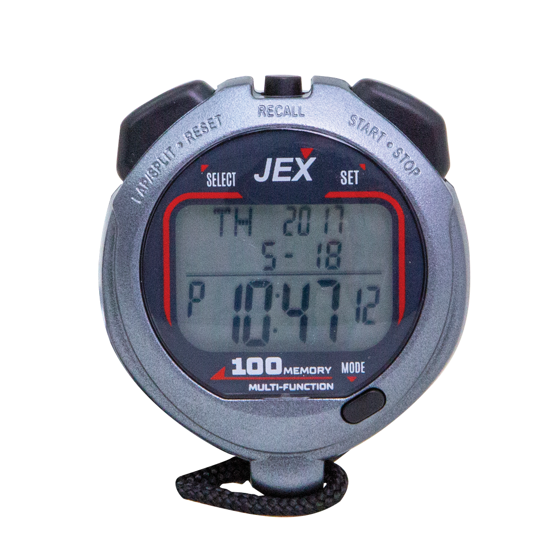 Jex 100 Lap Stopwatch - High Precision Digital Sports Timer for Running, Swimming & Track Events - Ideal for Coaches, Athletes & Fitness Training