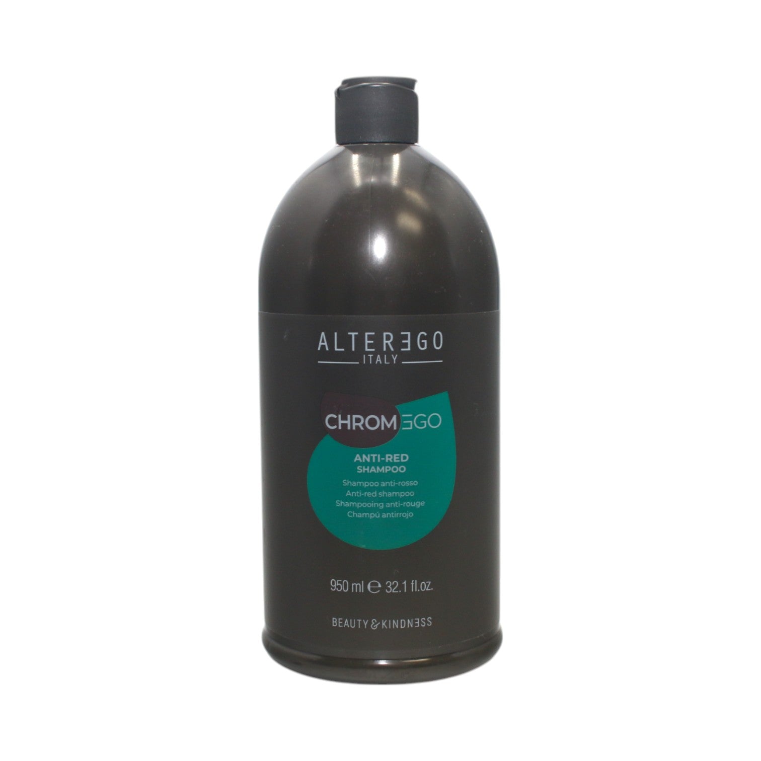 Alter Ego ChromEgo Anti-Red Shampoo for Color-Treated Hair - 32.1 oz (950ml) - Neutralizes Brassiness & Red Tones - Perfect for Blondes, Brunettes & Color-Correcting - Salon Quality Hair Care