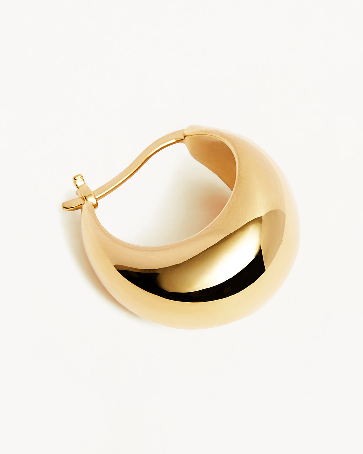 18K Gold Vermeil Large Hoop Earrings for Women - Sunkissed Dainty Drop Hoops - Perfect for Everyday Wear, Parties & Special Occasions
