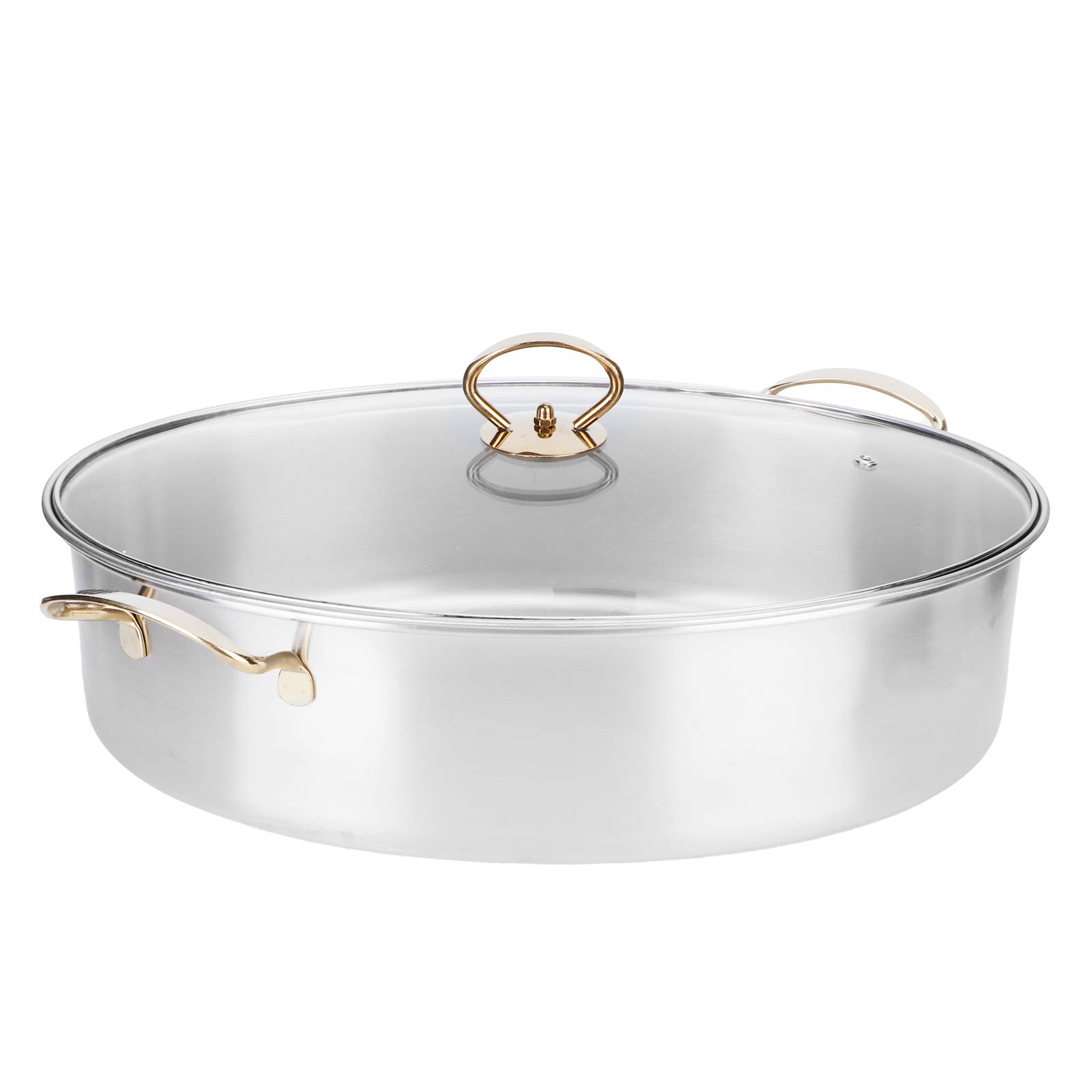 Premium Stainless Steel Oval Fish Steamer with Rack - Multi-Purpose Kitchen Cookware for Steaming, Boiling & Roasting | Includes Lid & Steam Pot | Perfect for Vegetables, Soup, Turkey & Seafood | Ideal for Home Chefs & Small Kitchens