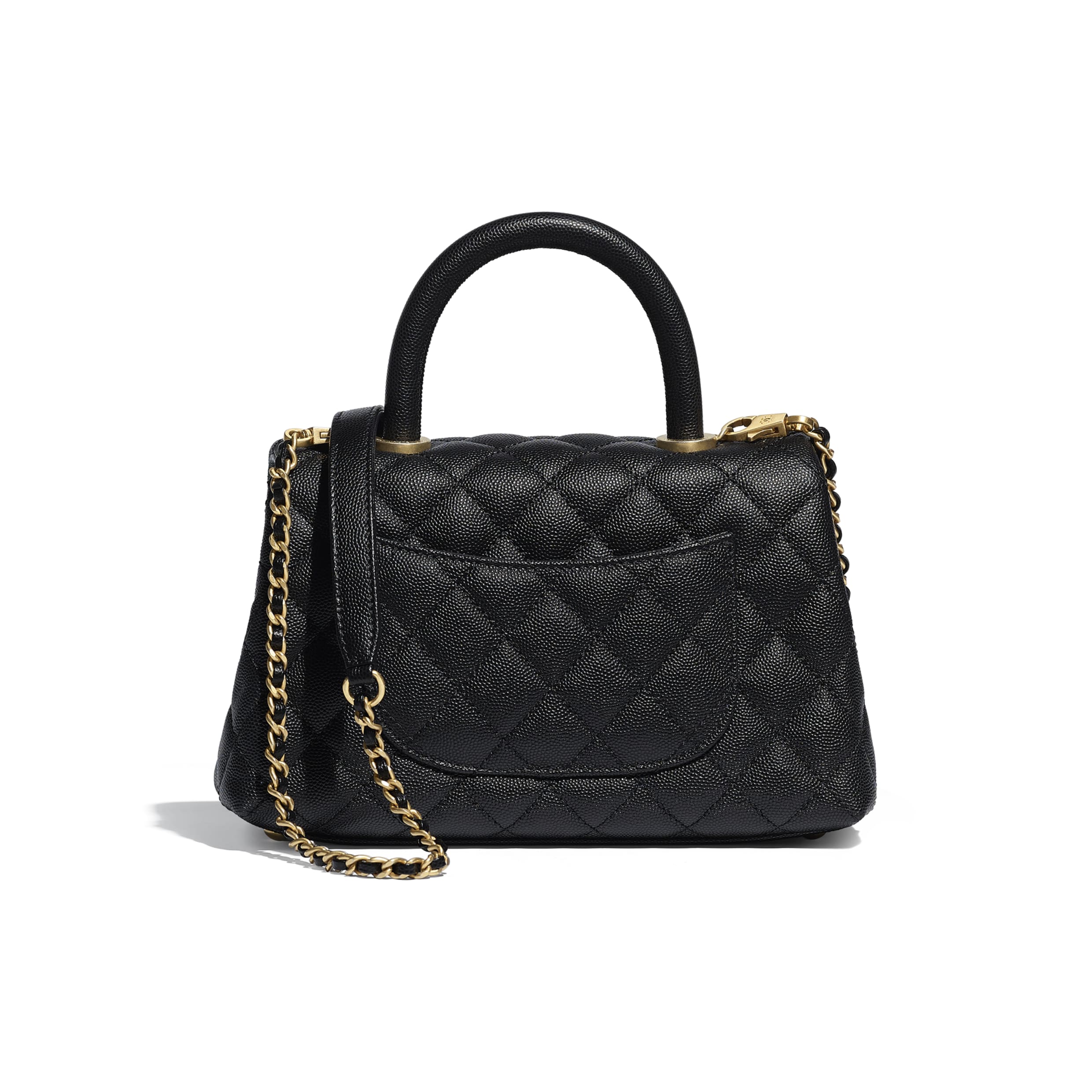 Chanel Small Flap Bag With Top Handle Black - Luxury Crossbody Shoulder Bag for Women, Perfect for Date Night & Evening Events