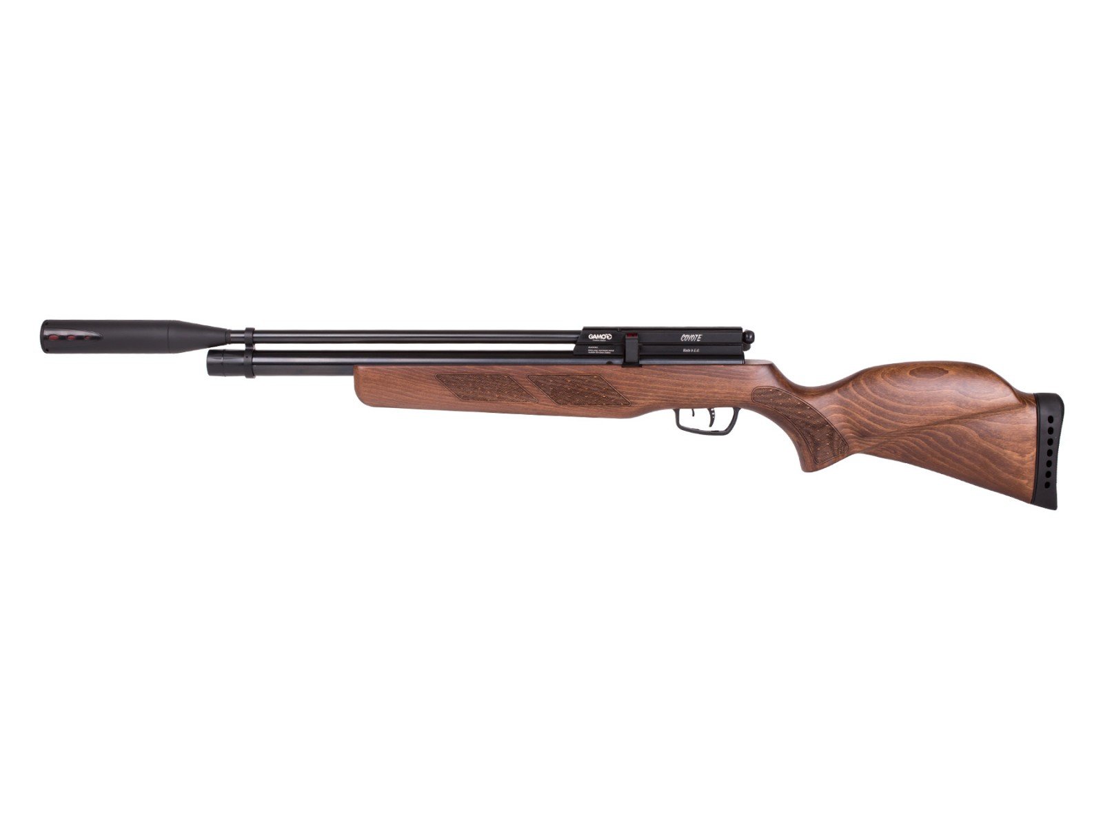 Gamo Coyote Whisper Fusion PCP Air Rifle - .177 Caliber Quiet Hunting Gun for Small Game & Pest Control | Backyard Target Shooting & Outdoor Sports