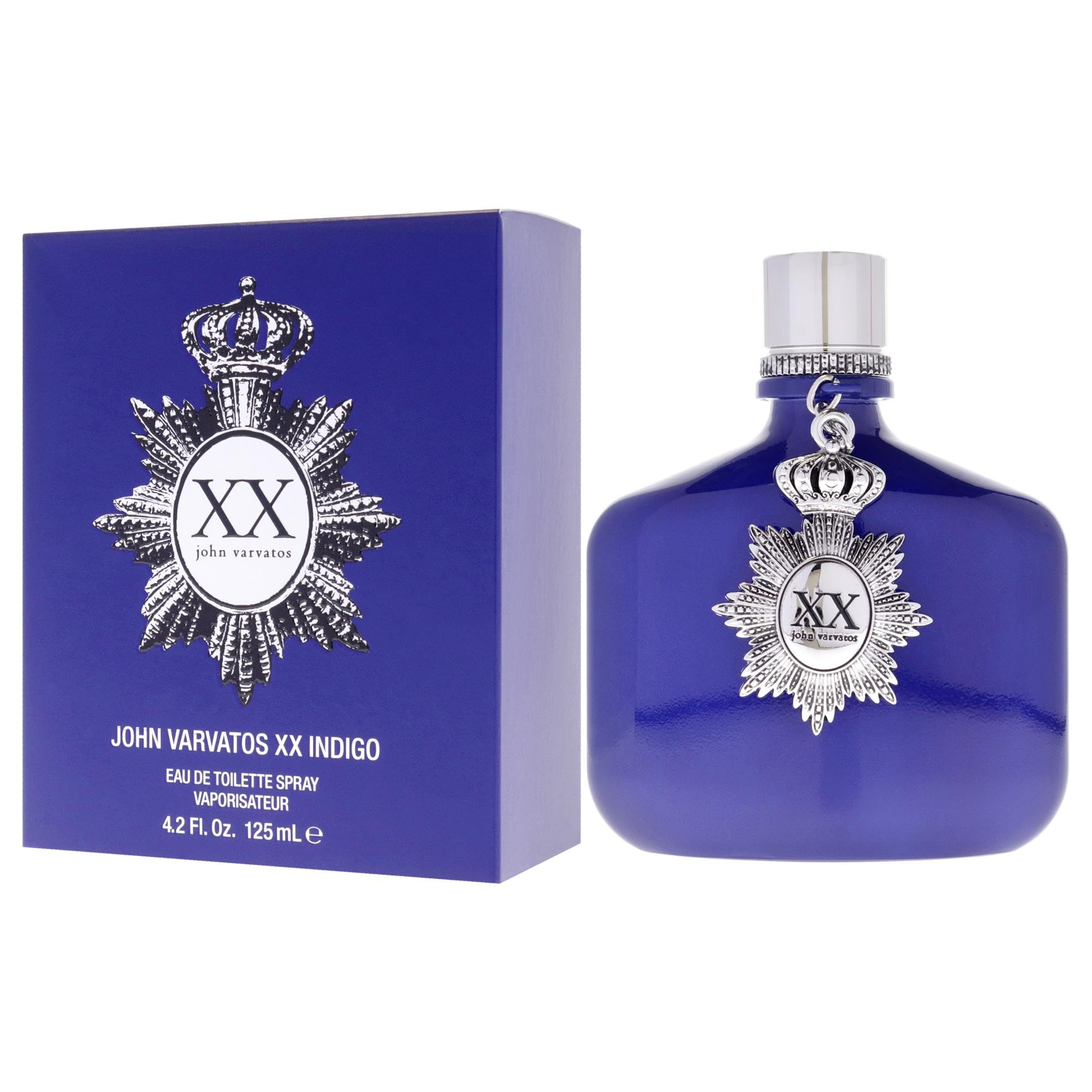 John Varvatos XX Indigo Men's Cologne Eau de Toilette Spray - Fresh Woody Scent for Day & Night Wear, Office & Date Night Fragrance
