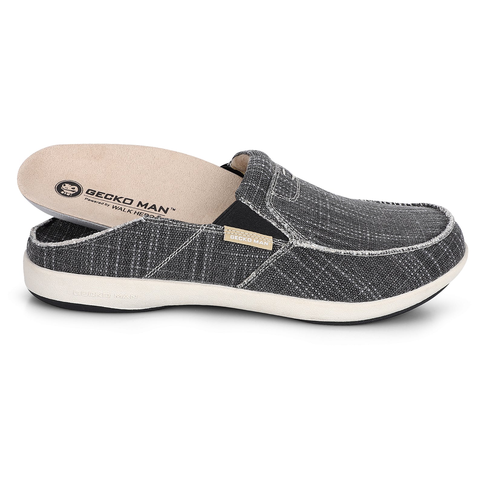 Men's Comfortable Canvas Slip On Shoes - Breathable Casual Loafers for Walking, Travel & Everyday Wear | Non-Slip Lightweight Sneakers for Men