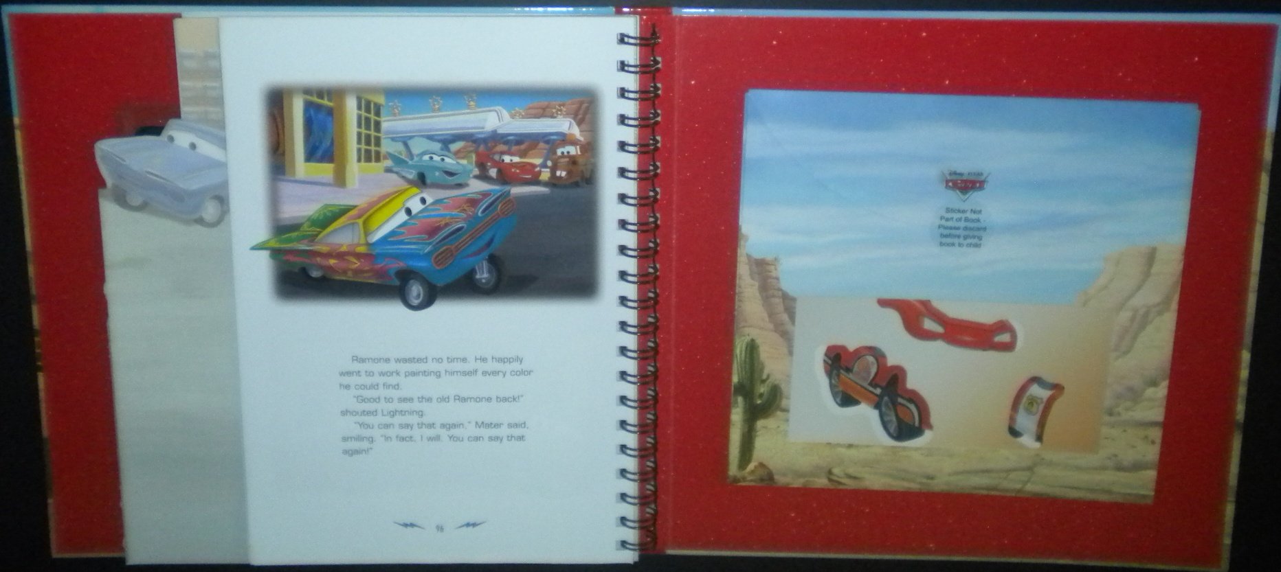 Disney Pixar Cars Magnetic Play Set Book - Lightning McQueen, Mater, Sarge & Ramone - Interactive Read & Play Toy for Kids - Perfect for Travel, Bedtime Stories & Preschool Learning