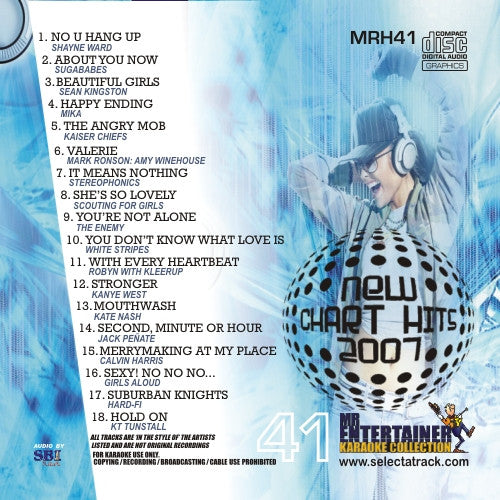 MRH041 Chart Hits Volume 41 Sep/Oct 2007 - Best Pop Music Compilation for Parties, Workouts & Road Trips