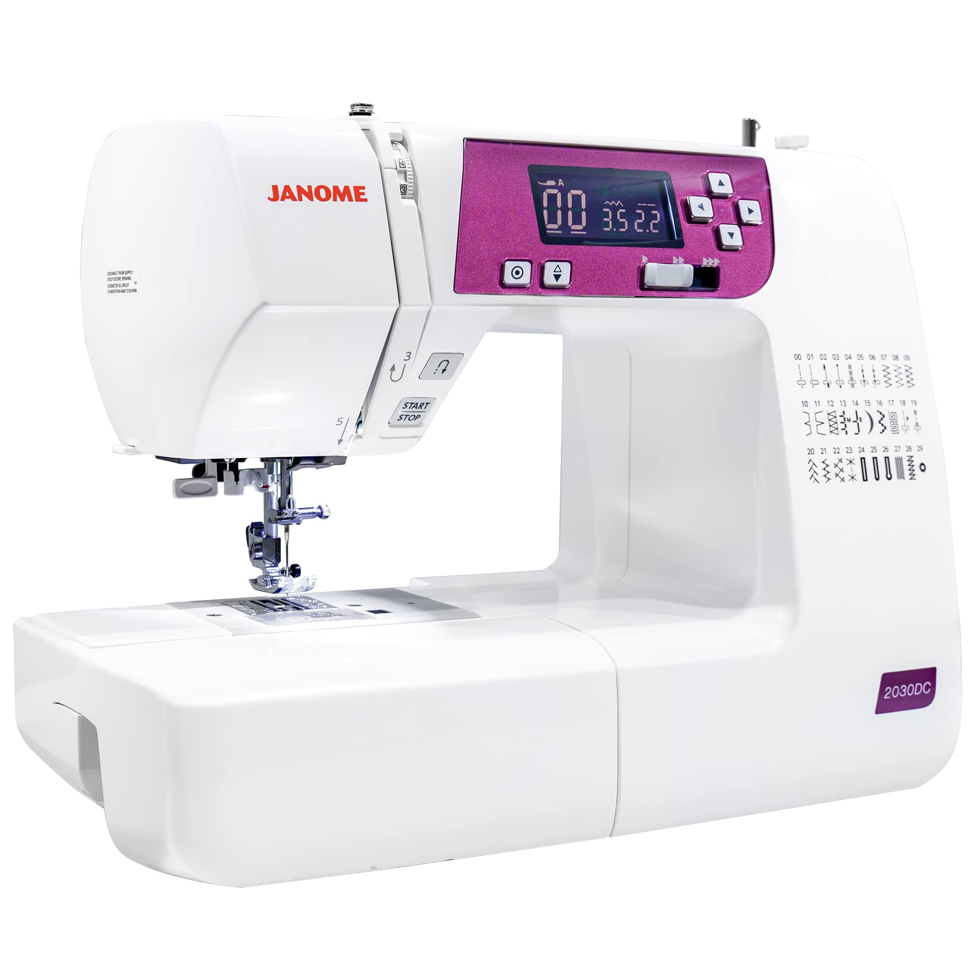 Janome 2030DC-G Computerized Sewing Machine with 30 Built-in Stitches - Perfect for Quilting, Dressmaking & Home DIY Projects