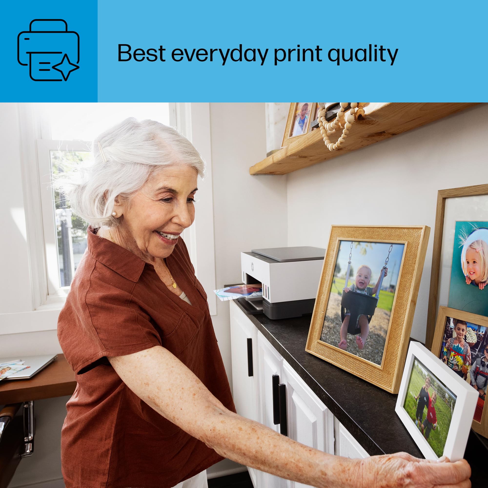 HP Smart-Tank 6001 Wireless All-in-One Ink Tank Printer - Cartridge-Free with 2 Years of Ink, Mobile Print/Scan/Copy (2H0B9A) - Perfect for Home Office & Small Business Printing Needs