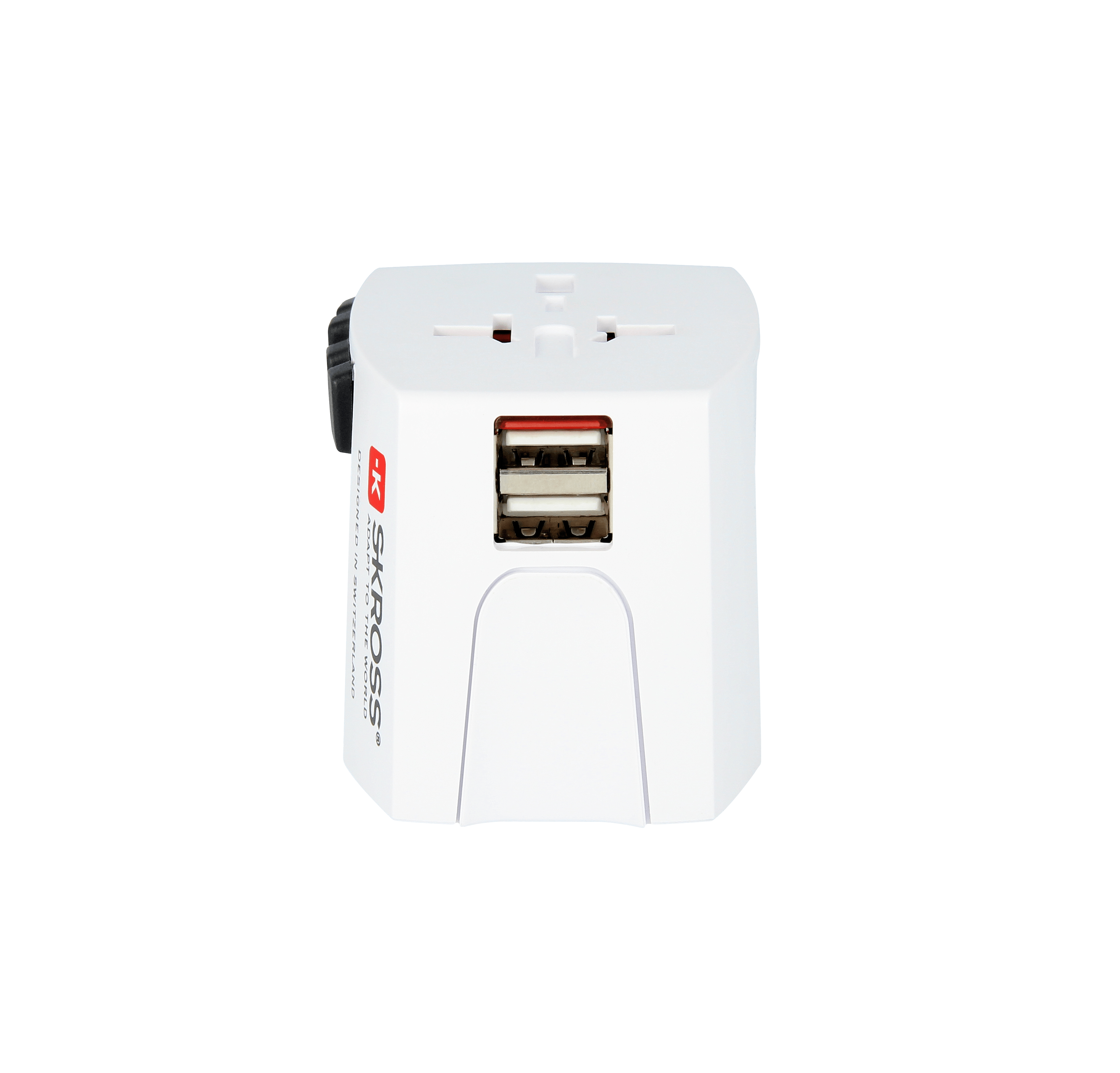 Skross MUV USB Travel Adapter - Universal USB Charger for iPhone, Android, Laptop - Perfect for International Travel, Business Trips & Hotels