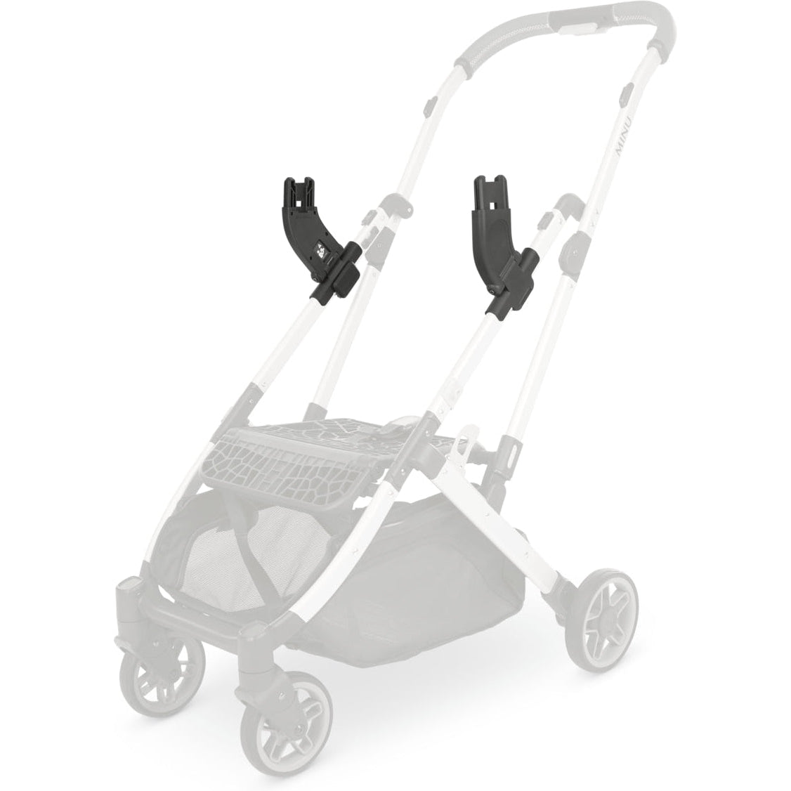 UPPAbaby Minu & Minu V2 Stroller Adapters for Bassinet, Aria, Mesa, Mesa V2 & Mesa Max Infant Car Seats - Safe & Secure Travel System for Newborns & Toddlers - Perfect for City Walks, Shopping & Family Outings