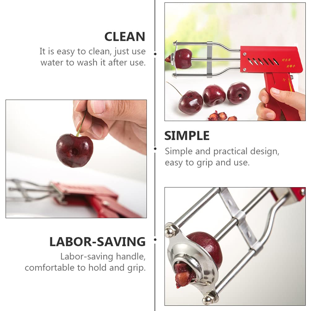Stainless Steel Fruit Corer & Pitter - Cabilock Fruit Core Remover Tool for Apples, Pears, Peaches - Kitchen Gadget for Baking, Canning & Fruit Prep