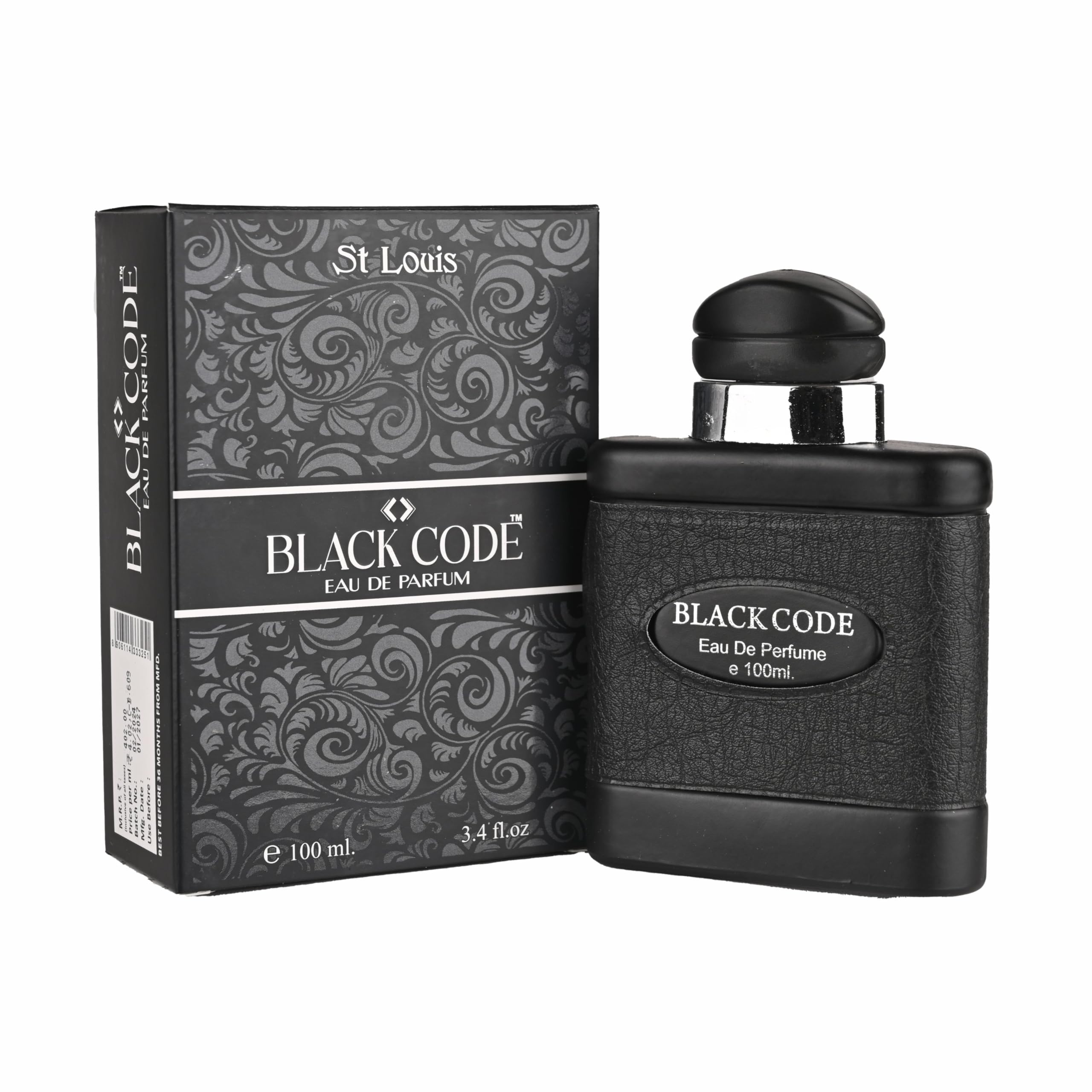 St Louis Black Code Apparel Perfume 100ml - Long Lasting Fragrance for Men & Women | Premium Eau de Parfum Gift Set for Birthdays, Anniversaries & Special Occasions | Perfect for Date Night, Office & Evening Events