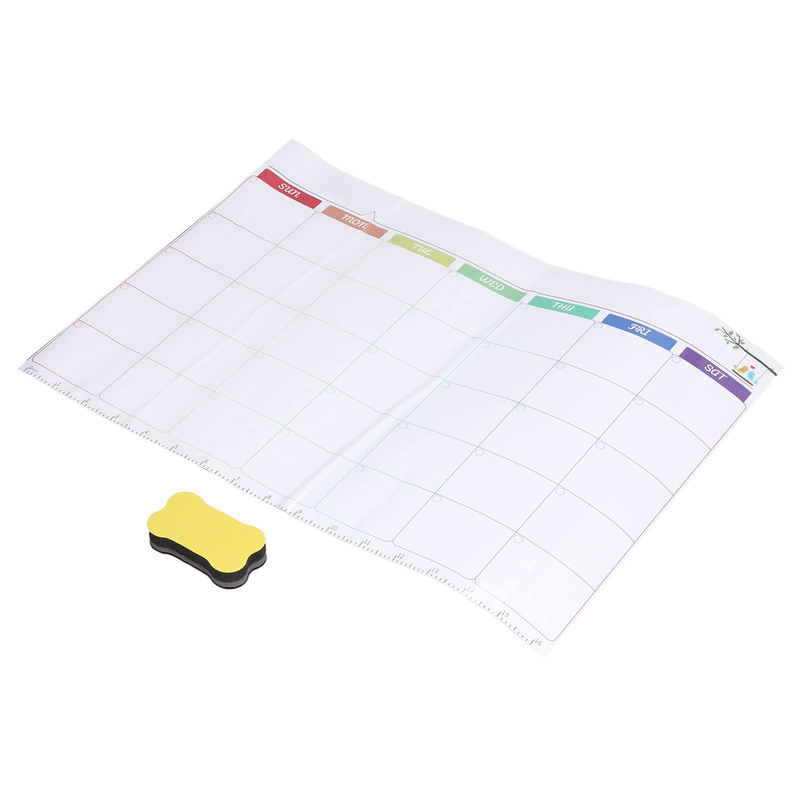 Dry Erase Whiteboard Calendar - Large Monthly Planner Sticker with Rewritable Surface | Easy to Clean Refrigerator Whiteboard for Office, Classroom & Home Organization | Perfect for Scheduling, Teaching & Productivity