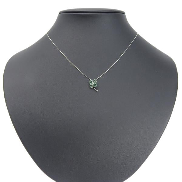 18K Gold Clover Pendant Necklace with Genuine Quartz Stone - Elegant Irish Jewelry for Women, Perfect for St. Patrick's Day Gifts & Everyday Wear