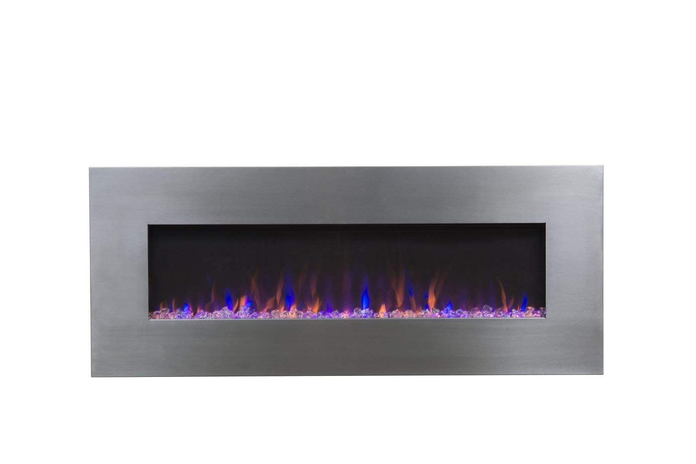 Touchstone 80024 50-Inch Modern Electric Fireplace with Bluetooth Speaker & Realistic Flame Effect – AudioFlare Technology – Perfect for Living Room, Bedroom, or Office Heating & Ambiance