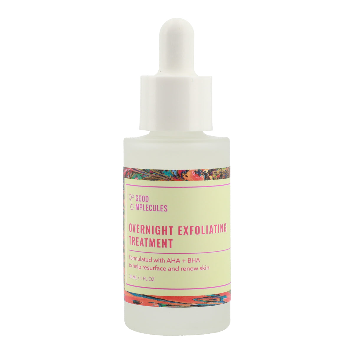 Overnight Exfoliating Treatment 30ml - Gentle Facial Peel for Glowing Skin | Perfect for Nighttime Skincare Routine & Acne-Prone Skin