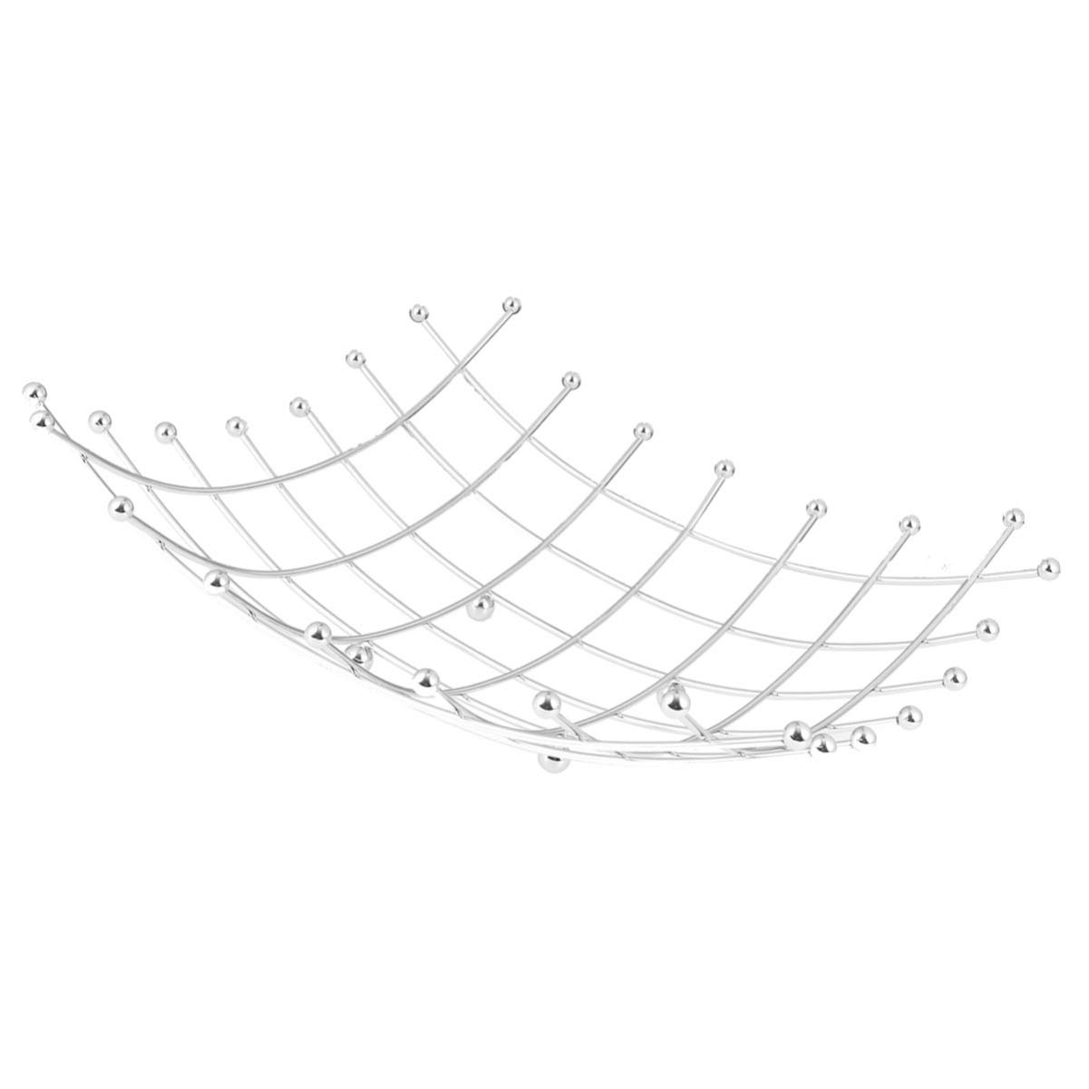 Modern Wire Fruit Basket Bowl - Countertop Holder for Fruits, Veggies & Snacks - Kitchen & Dining Decor