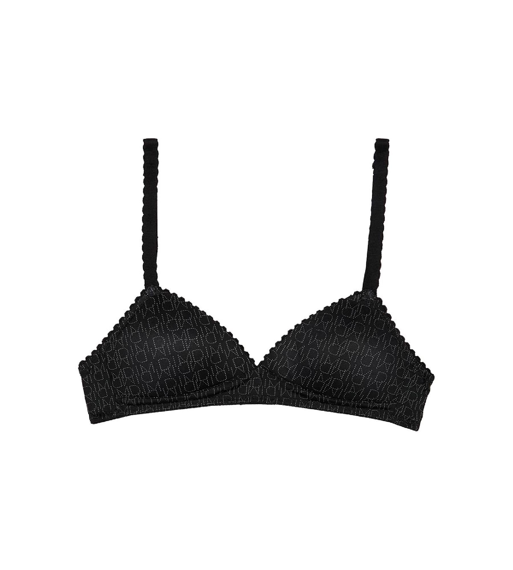 DIM TOUCH Black Triangle Underwire Bra for Women - Comfortable Lace Bralette for Everyday Wear, Date Night & Lounge