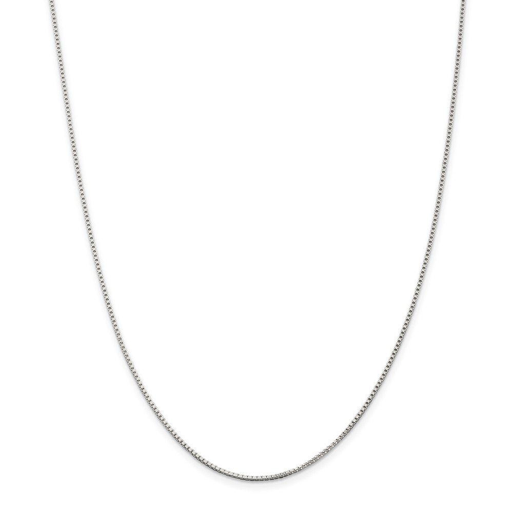 925 Sterling Silver 1.25mm Box Chain Necklace with Lobster Clasp - Dainty & Durable Jewelry for Women, Perfect for Layering, Gifts & Everyday Wear
