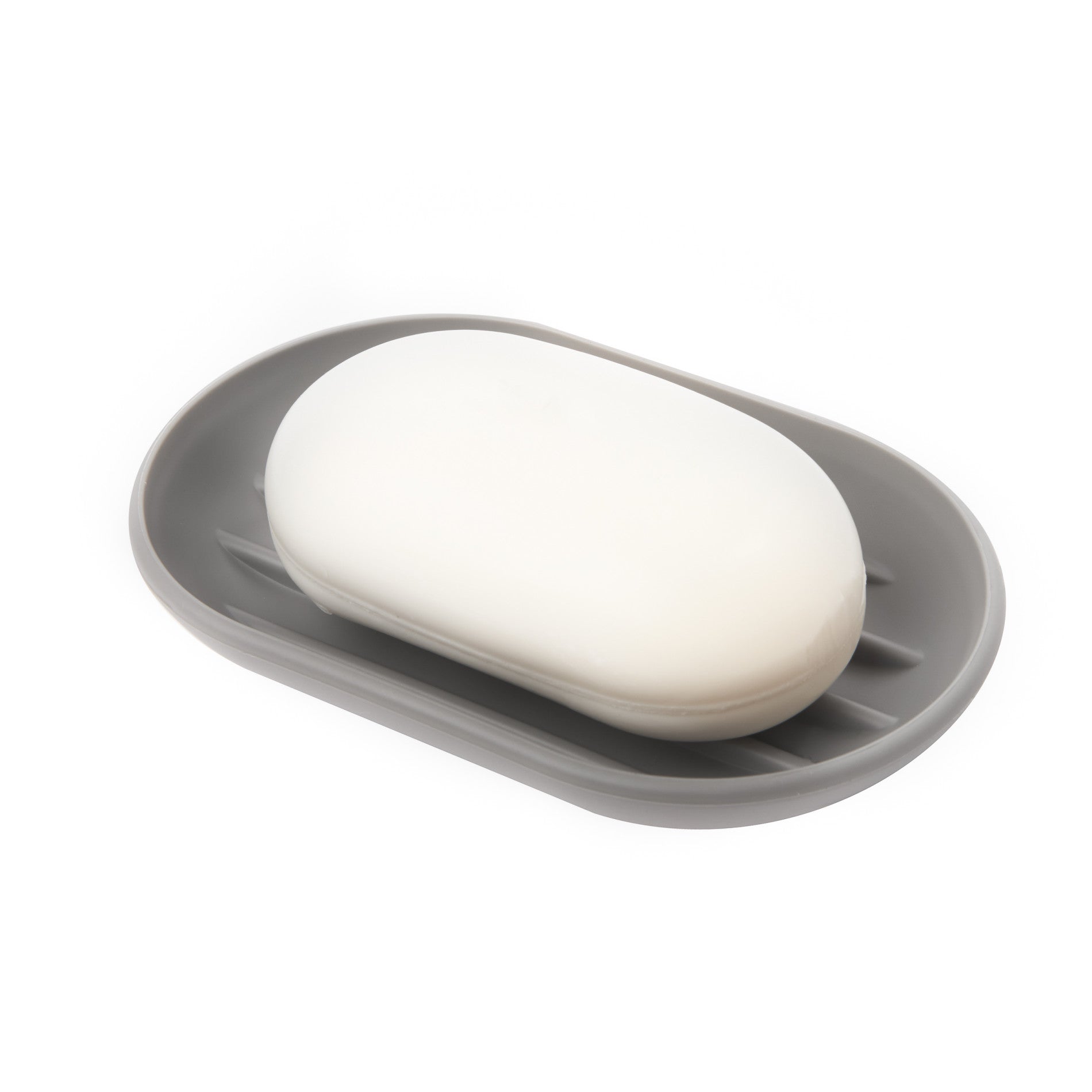 Non-Slip Touch Soap Dish with Drain Holes - Modern Bathroom Organizer for Bar Soap - Perfect for Showers, Sinks, and Countertops