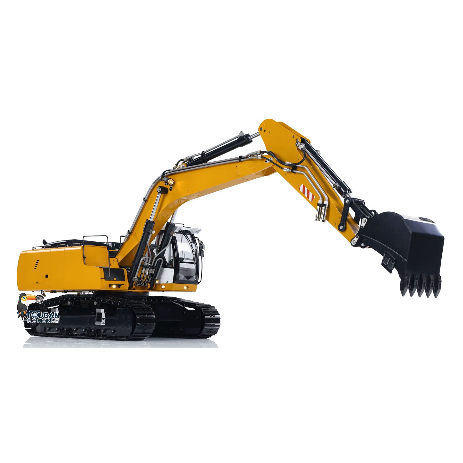 1/14 Scale RC Hydraulic Excavator Toy - 946 Digger with Metal Clamshell Bucket, Ripper & Rotating Cabin | Remote Control Construction Vehicle for Adults & Kids | Outdoor Sandbox, Construction Site Play & Collection  (Note: Removed 