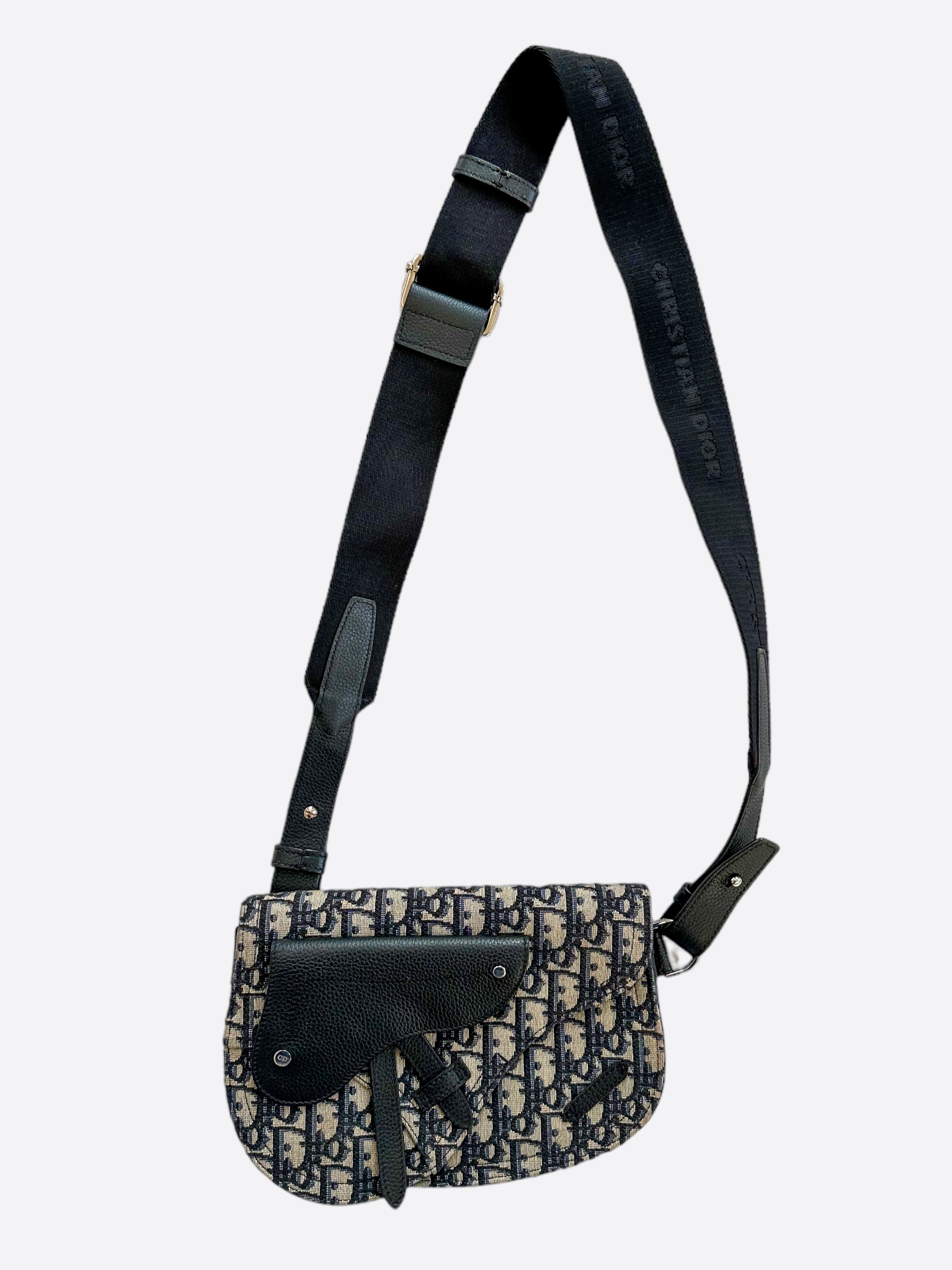 Dior Beige Oblique Mini Saddle Bag - Luxury Crossbody Purse for Women | Perfect for Date Night, Parties & Everyday Use
