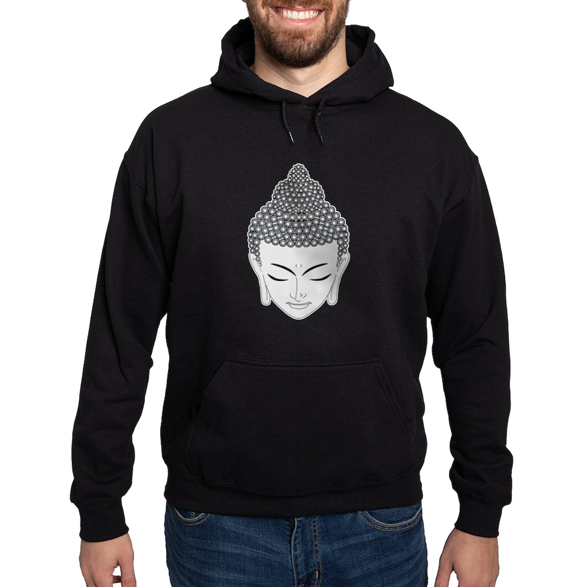 Buddha Hoodie for Men - Dark Regular Fit Pullover Sweatshirt | Casual Streetwear & Meditation Apparel
