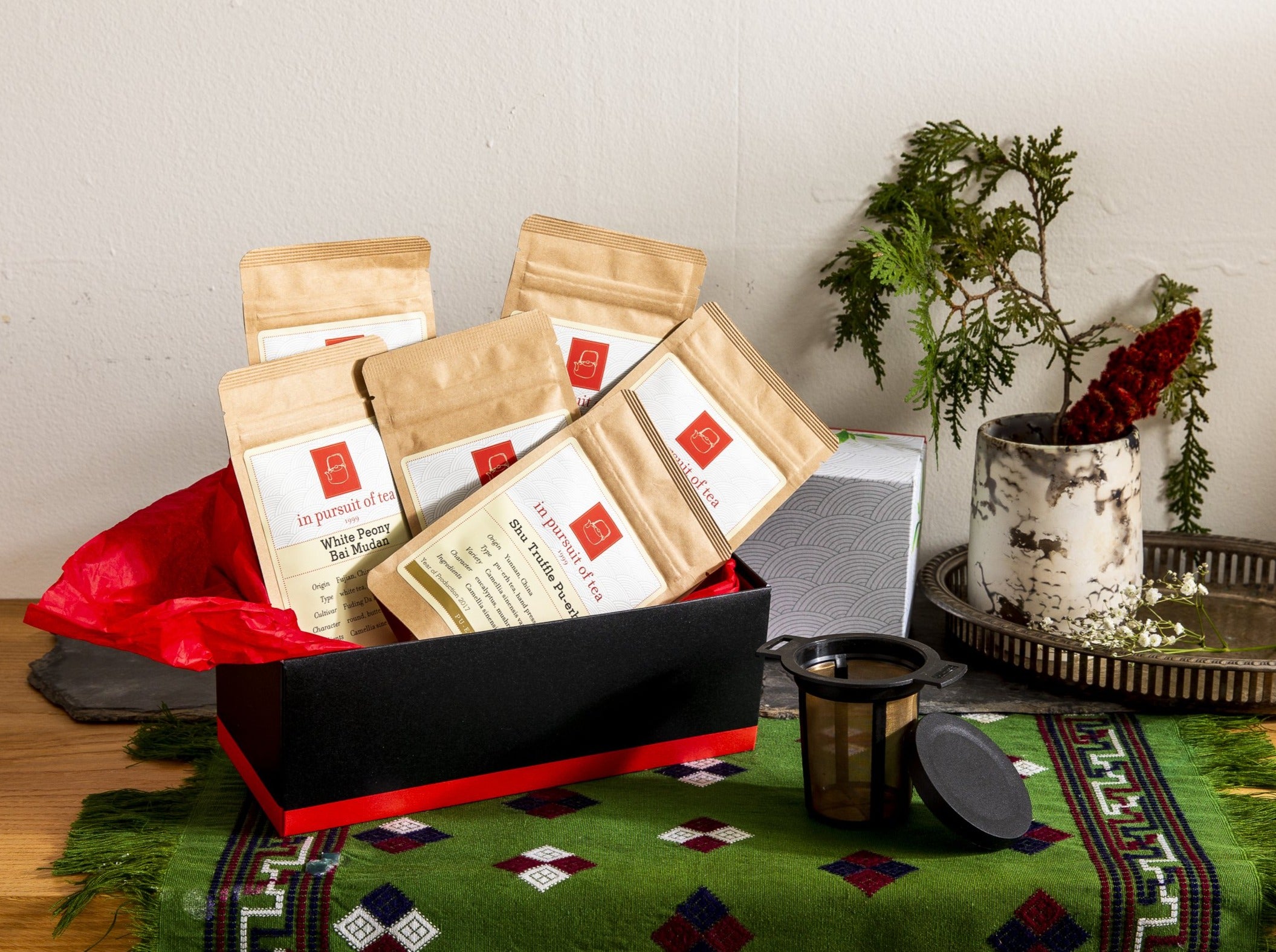 Premium Loose Leaf Tea Sampler Set - Organic Black, Green & Herbal Tea Variety Pack - Perfect for Gifts, Relaxation & Afternoon Tea Time
