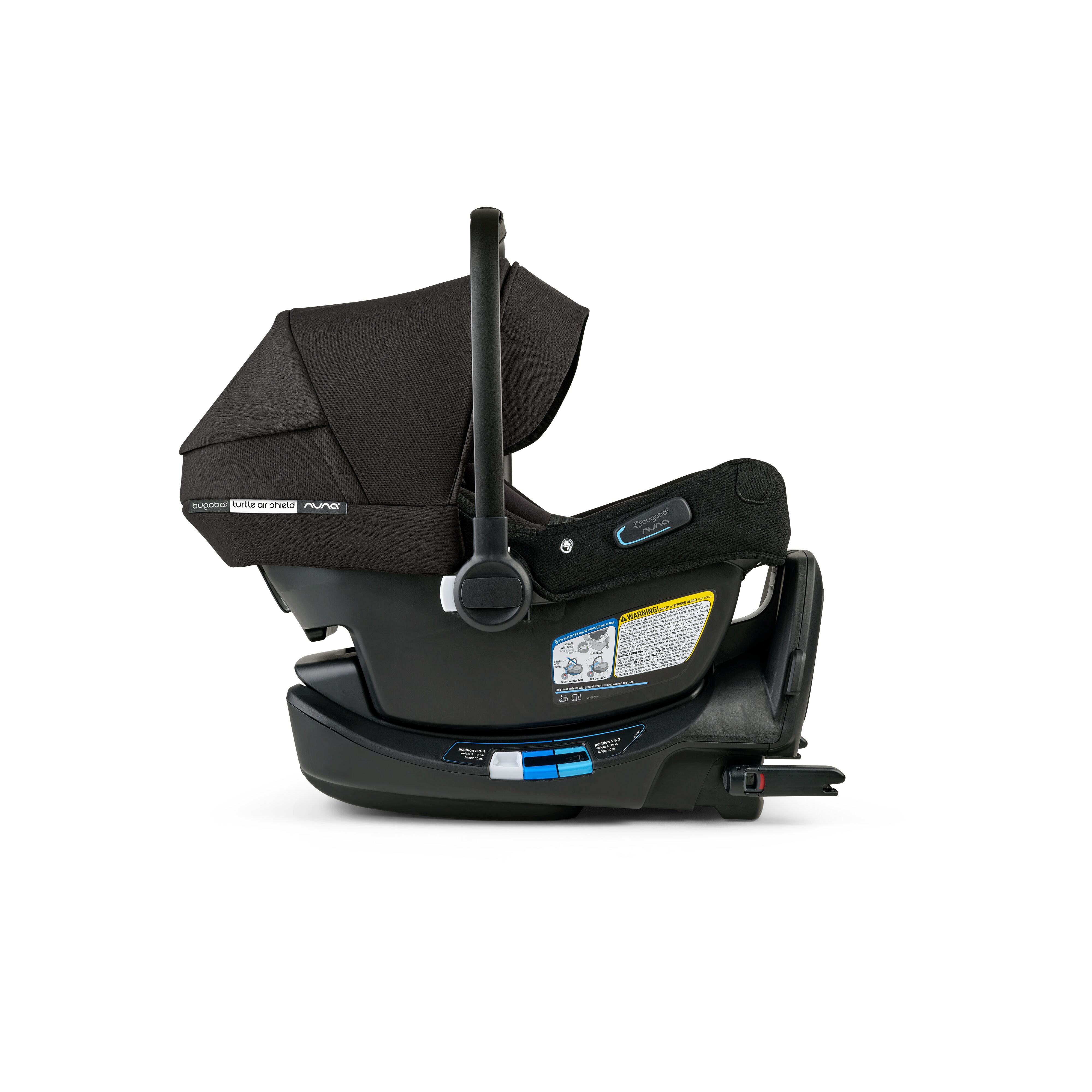 Nuna Bugaboo Turtle Air Shield Infant Car Seat – Lightweight, Safe & Comfortable Baby Car Seat for Newborns – Perfect for Travel, Daily Commutes & Family Outings