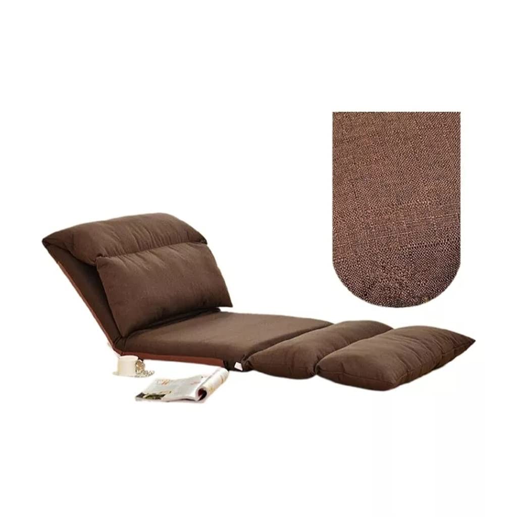 Adjustable Upholstered Sofa Bed Floor Chair - Foldable Chaise Lounge for Living Room, Bedroom & Guest Room - Multi-Functional Furniture for Small Spaces, Lounging & Overnight Guests