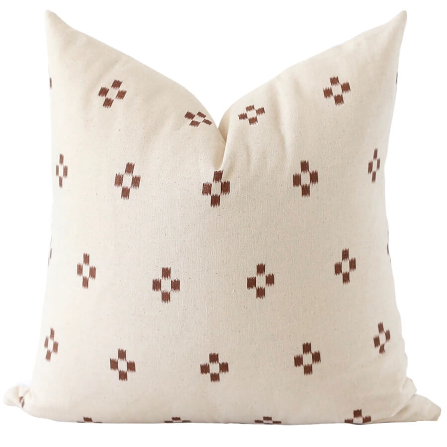 Premium Henley Pillow Cover - Soft Linen Fabric, Zipper Closure, Decorative Throw Pillow Case for Sofa, Bed & Home Decor (18x18 Inches) - Perfect for Living Room, Bedroom & Cozy Spaces