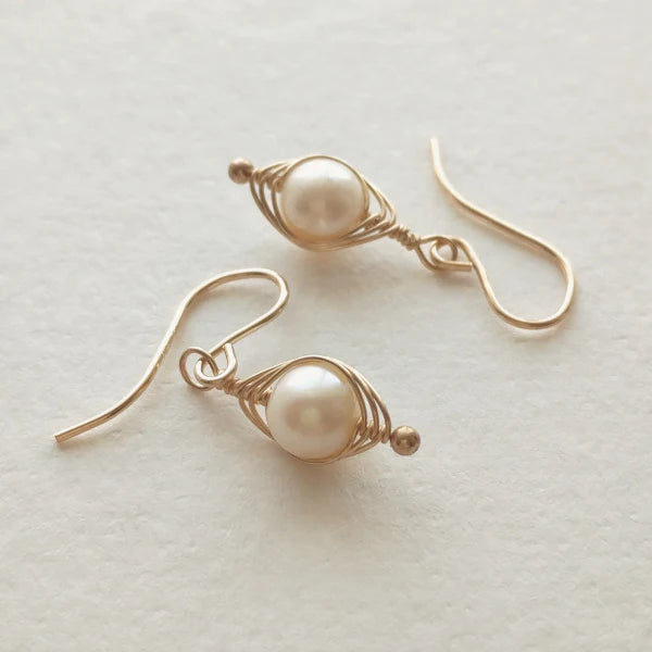 Gold Peapod Earrings - Elegant One Pea Stud Earrings for Women | Perfect for Everyday Wear, Gifts & Special Occasions