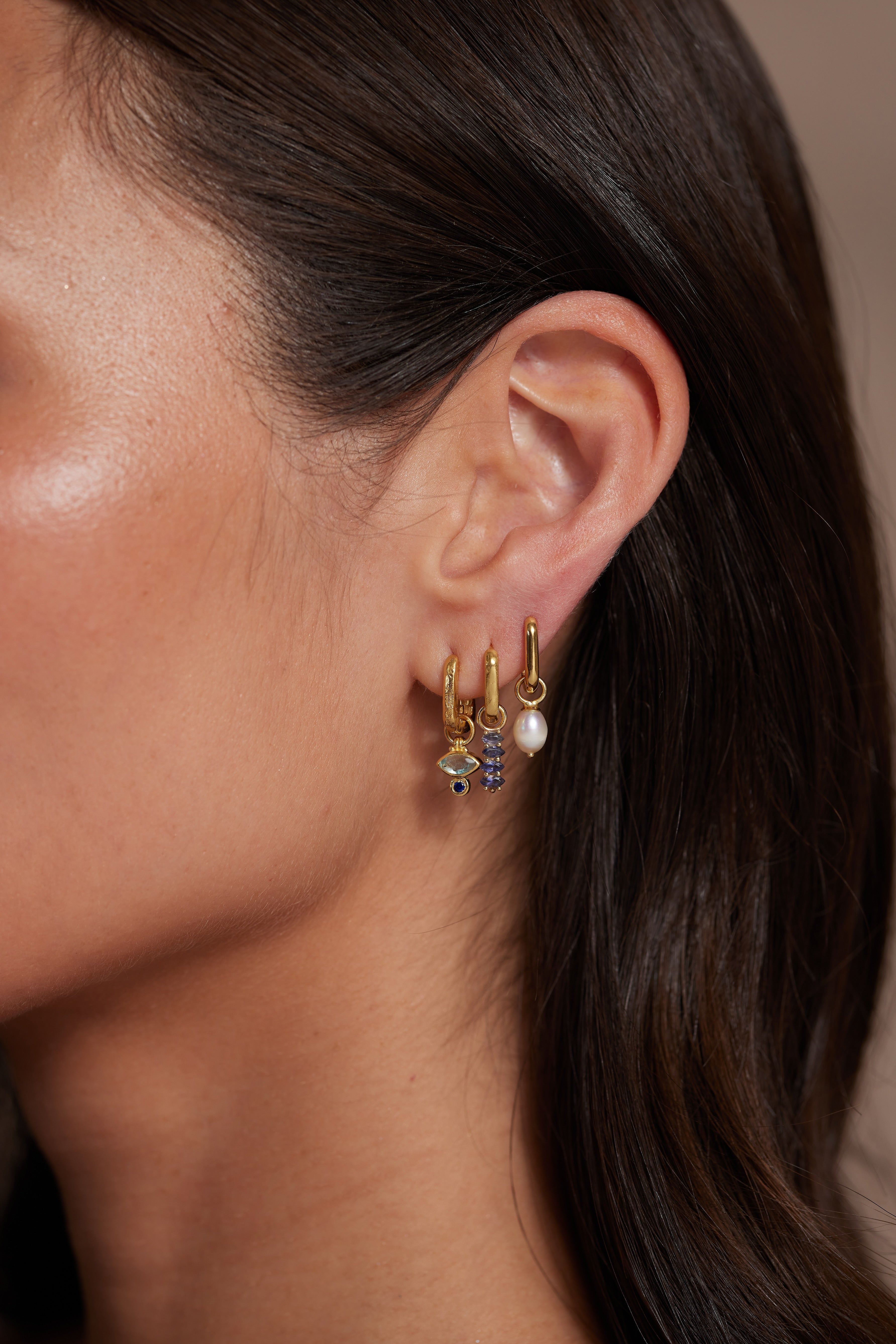 Elegant Pearl Gold Earring Charm - 14K Gold Plated Pearl Stud Earrings for Women | Perfect for Weddings, Parties & Special Occasions