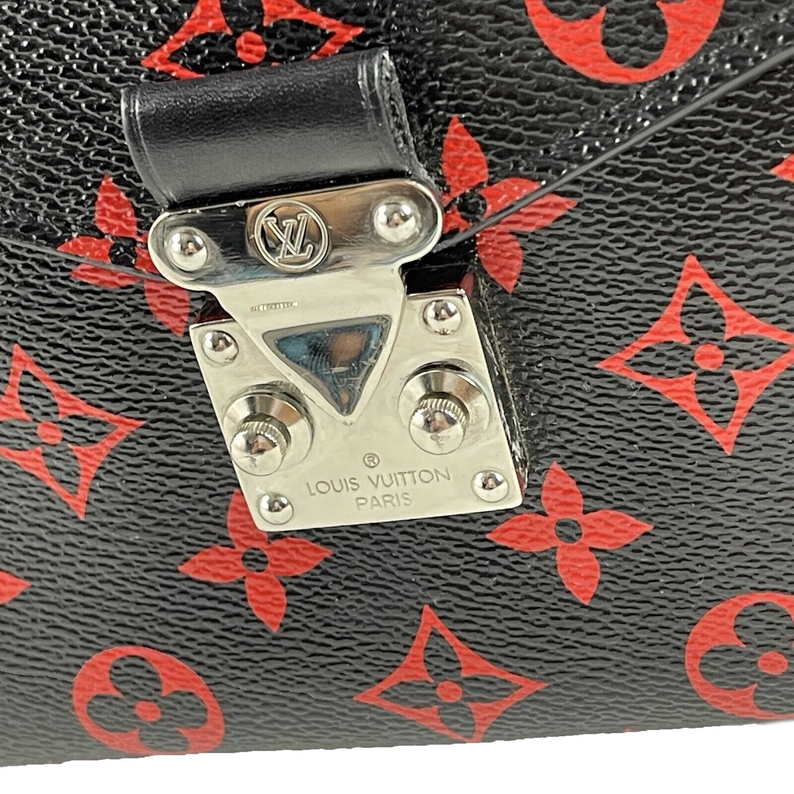 Louis Vuitton Monogram Infrarouge Pochette Métis Crossbody Bag in Black & Red | Luxury Designer Handbag for Women | Perfect for Date Night, Travel & Everyday Use