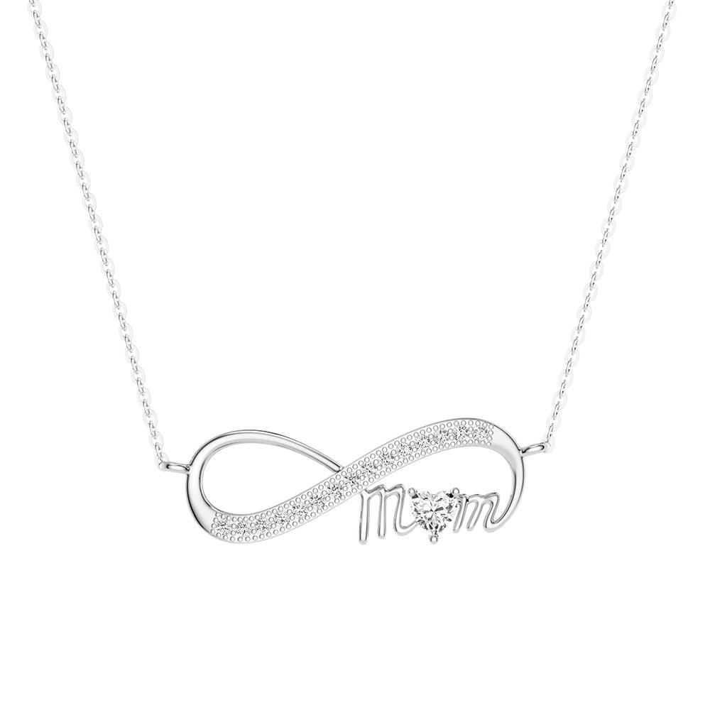 Mom's Heart Shaped Birthstone Necklace - Personalized Gift for Mother's Day, Birthday & Anniversary | Perfect for Everyday Wear & Special Occasions
