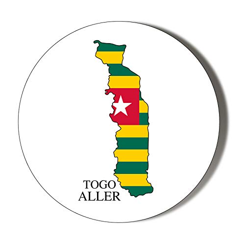 TOGO MAP FLAG - 58mm Compact Handheld Mirror for Travel, Makeup, and Gifts | Portable Cosmetic Mirror for Purse, Car, and Home Use