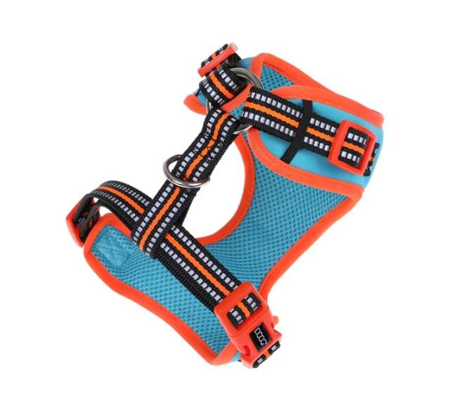 DOOG Neoflex Dog Soft Harness - Extra Small Reflective Pet Vest for Small Dogs - Comfortable & Adjustable for Walking, Hiking & Outdoor Adventures (Neon Green)