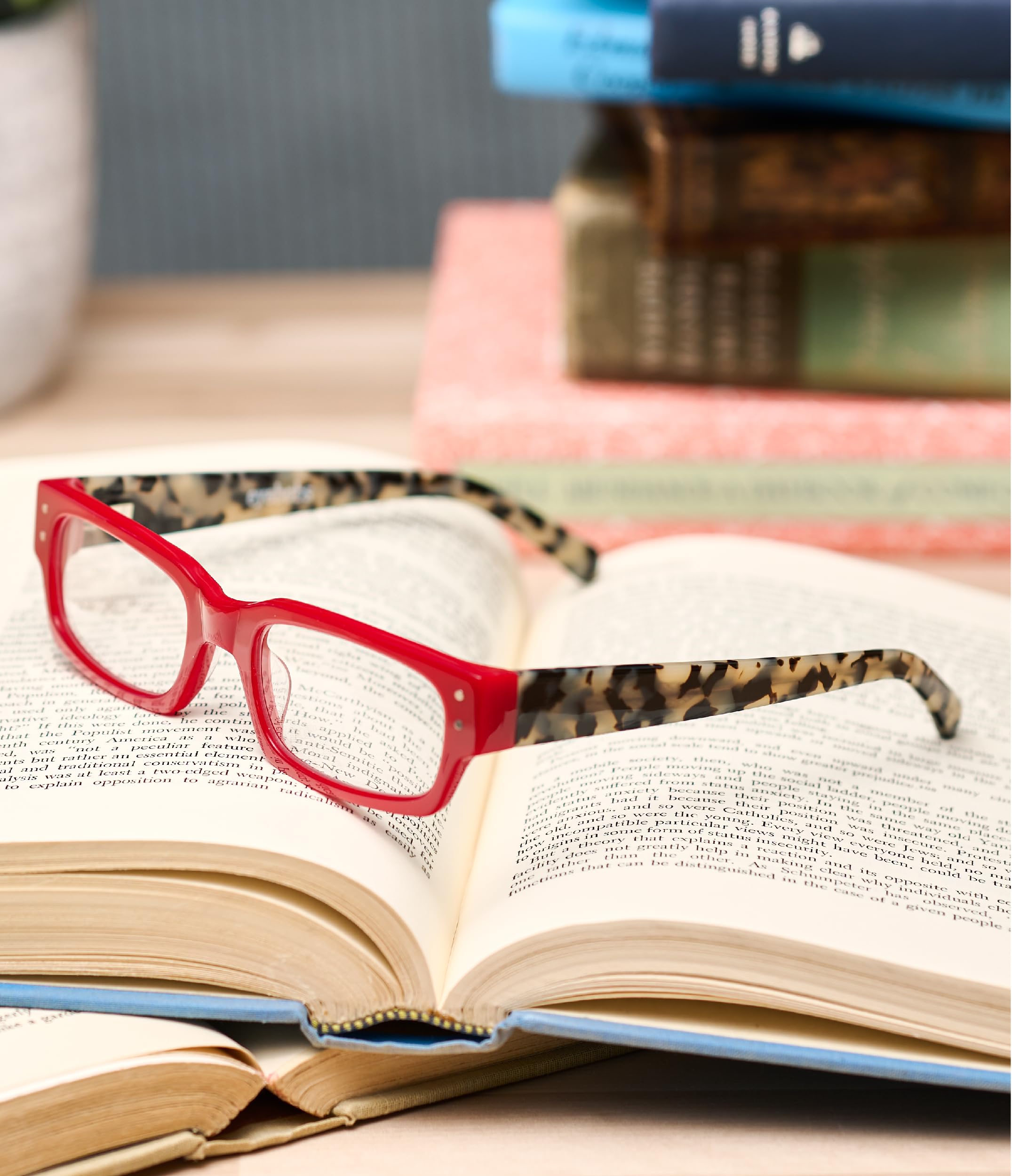 eyebobs Peckerhead Reading Glasses - Premium Square Frame for Men & Women (0.0x-4.0x) | Perfect for Office, Reading & Computer Work