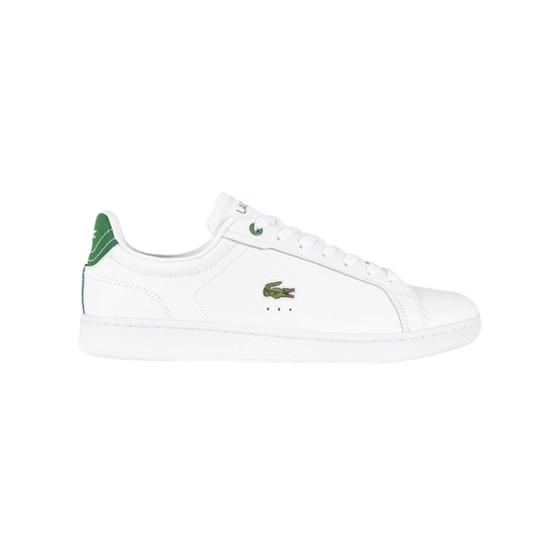 Lacoste Carnaby Pro 223 Men's Tennis Shoes - White & Green Sneakers for Casual Wear & Sports Performance