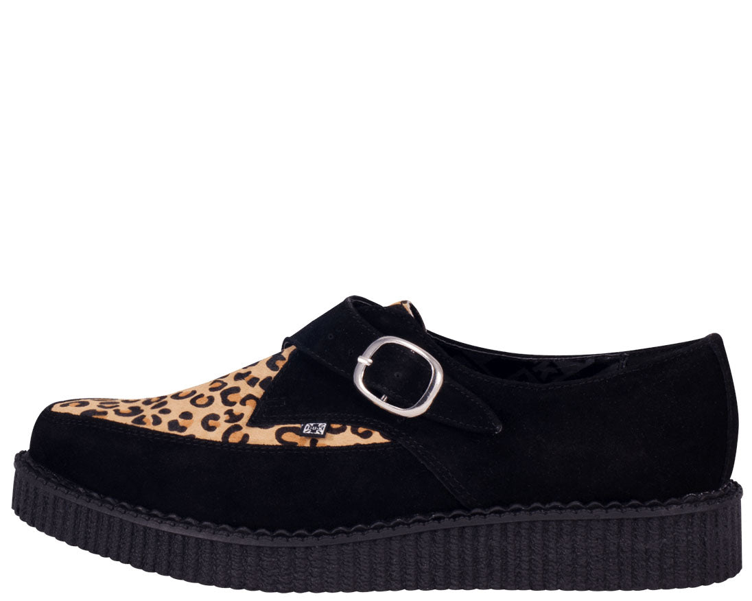 T.U.K Smooth Cat Buckle Pointed Creeper Shoes - Punk Rock Gothic Platform Boots for Women & Men | Perfect for Concerts, Halloween & Alternative Fashion