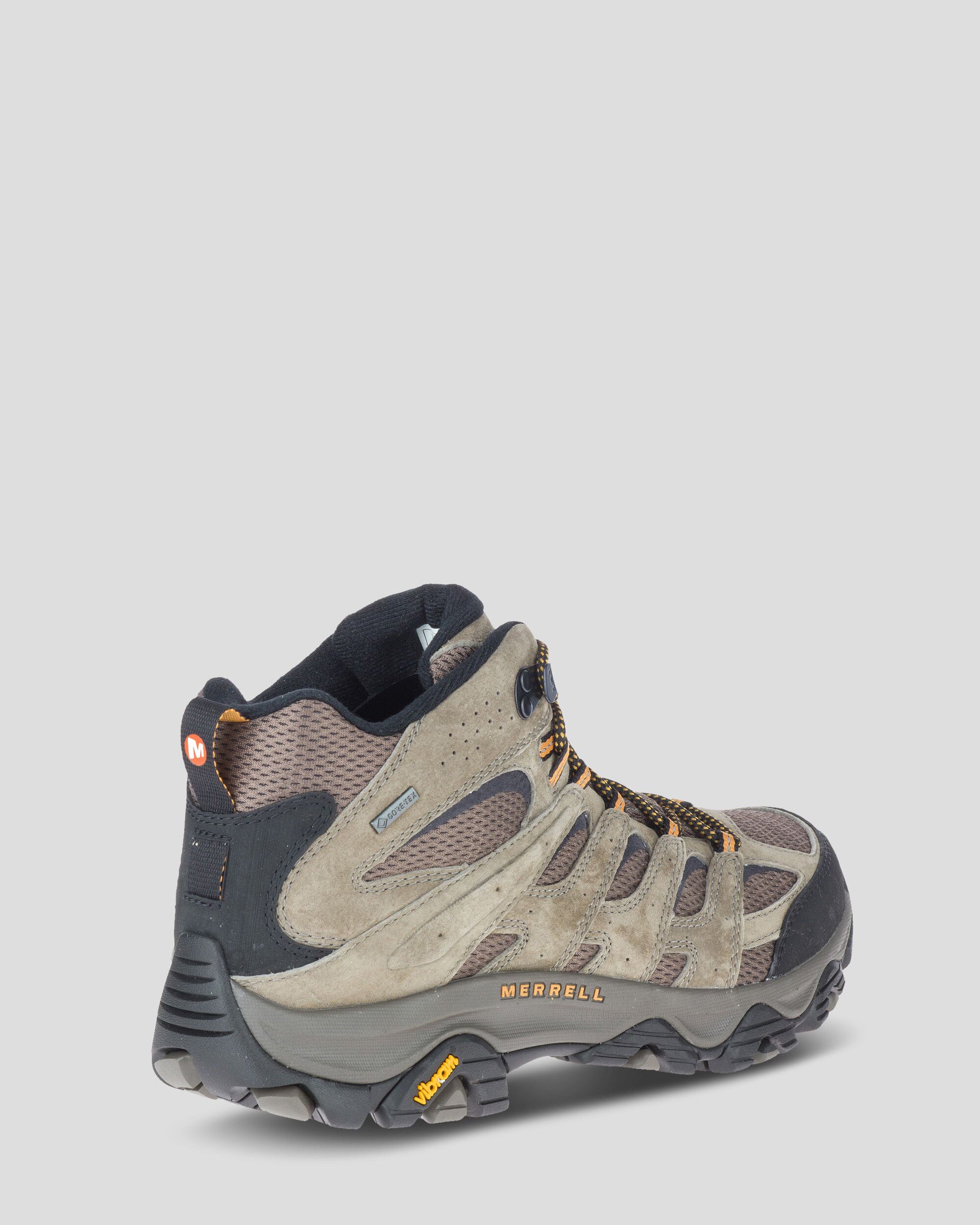 Men's Merrell Moab 3 Mid Waterproof Hiking Boots - Lightweight & Durable Outdoor Shoes for Hiking, Trekking & Camping (Walnut)