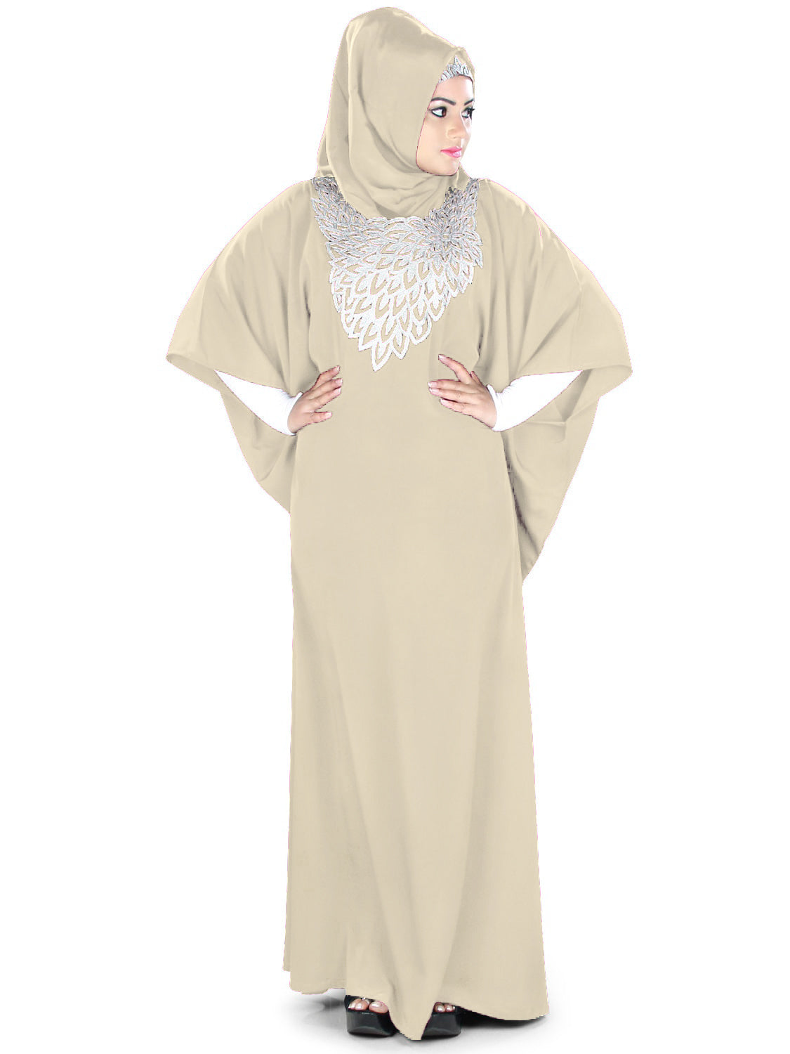 Stylish Aimen Kaftan Dress for Women - Elegant Flowy Maxi Dress with Embroidery - Perfect for Beach, Vacation & Boho Fashion