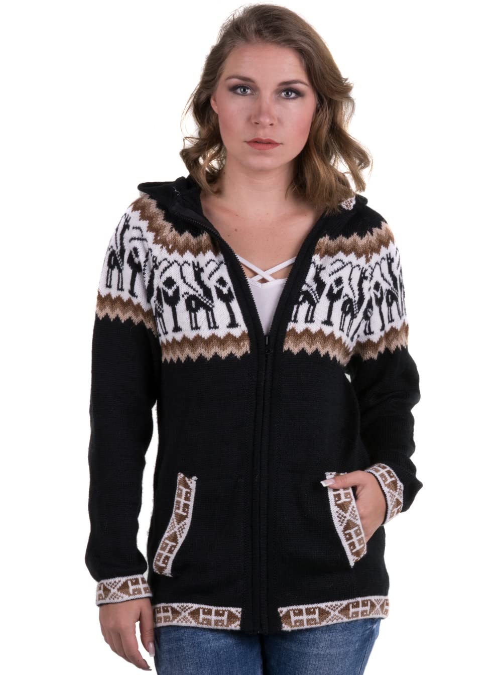 Gamboa Women's Alpaca Cardigan Sweater - Soft & Warm Knit Top for Ladies | Perfect for Fall, Winter & Casual Outfits
