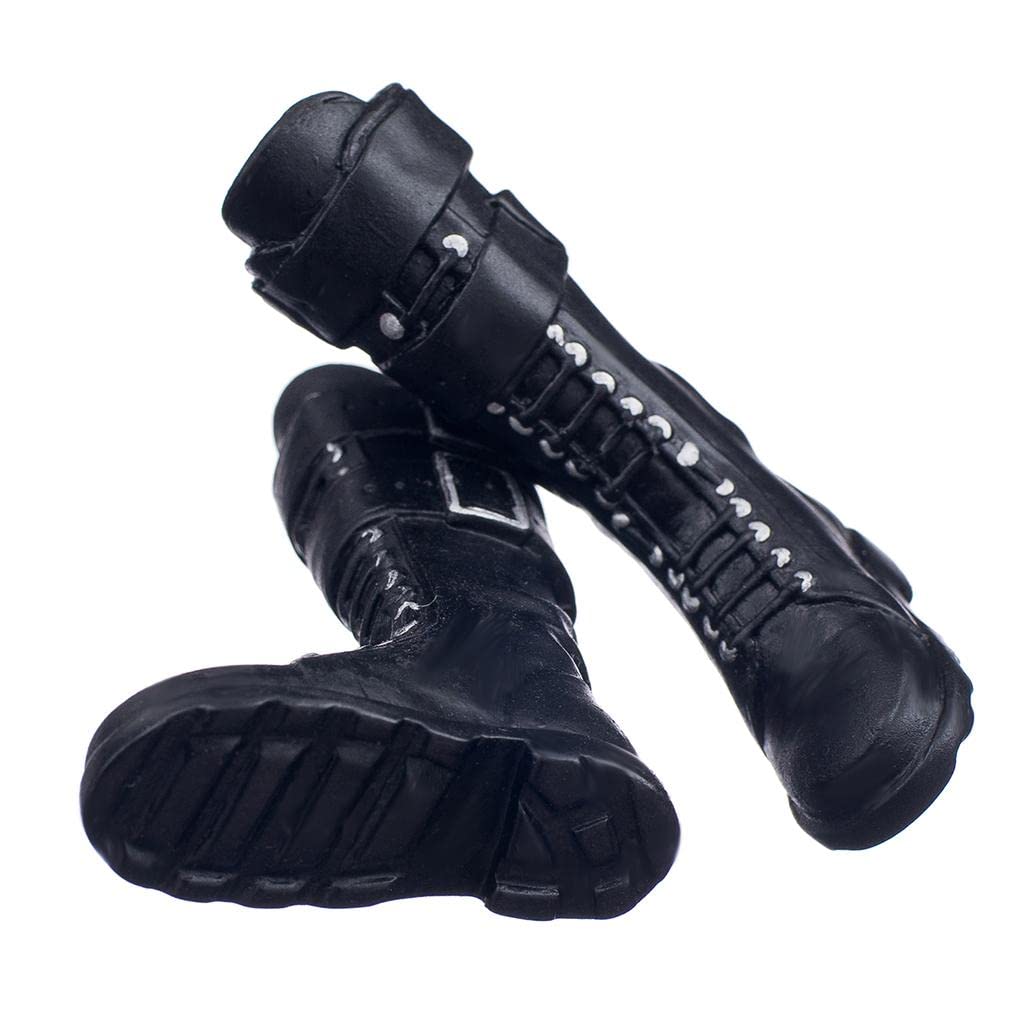 12 Inch Black 1/6 Scale Long Boots for Female Action Figures - Perfect for Doll Collectors, Cosplay & Display Scenes