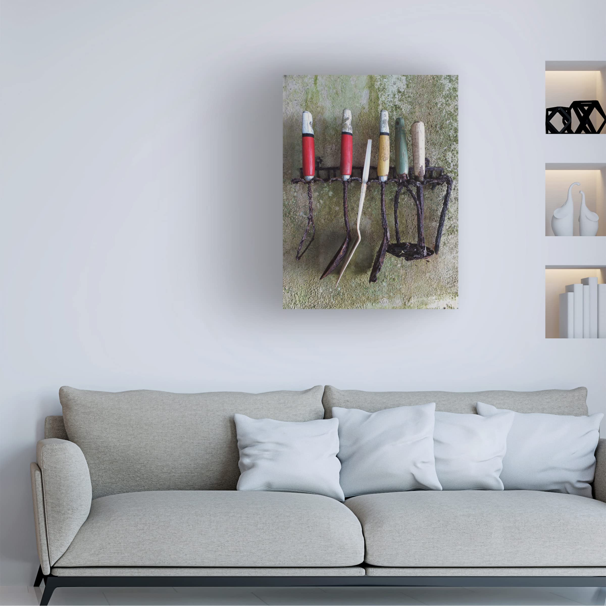 Heather Levingstone Kitchen Utensils Canvas Art Print - Modern Cooking Decor for Home Kitchen & Dining Room Wall
