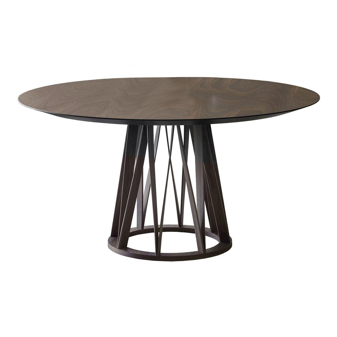 ACCO 48 Inch Round Dining Table for 4 - Modern Wood Kitchen Table for Small Spaces, Breakfast Nook & Apartment Dining Room