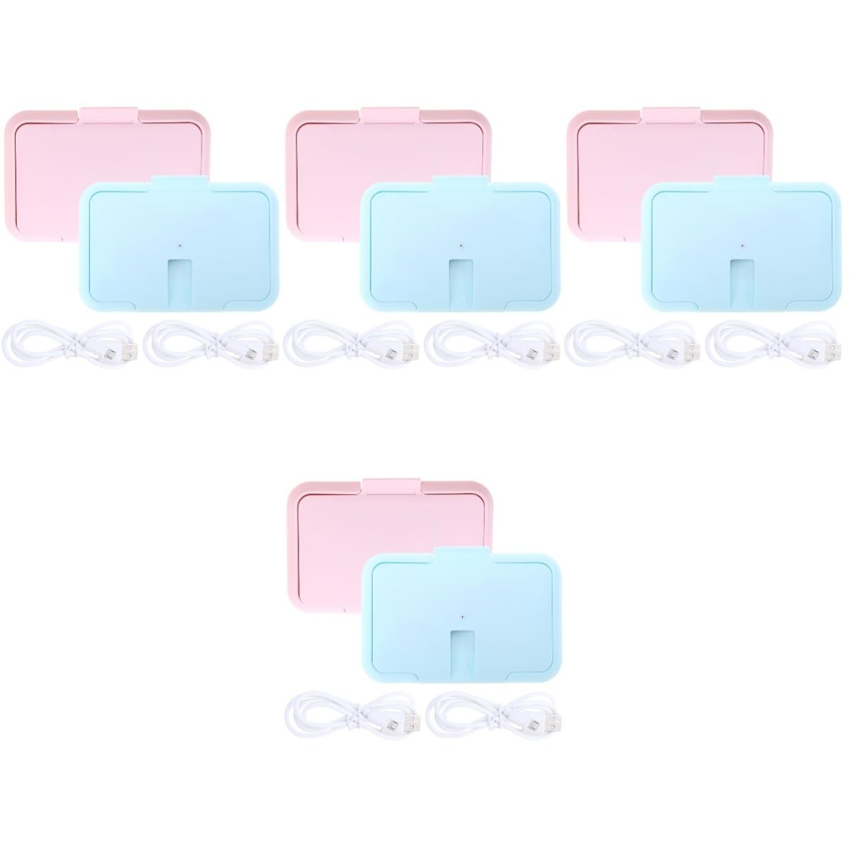 VICASKY 8-Pack Travel Wipe Warmer Dispenser - Portable Baby Wipes Heater for On-the-Go Parents | Perfect for Diaper Changes, Traveling, and Outdoor Adventures