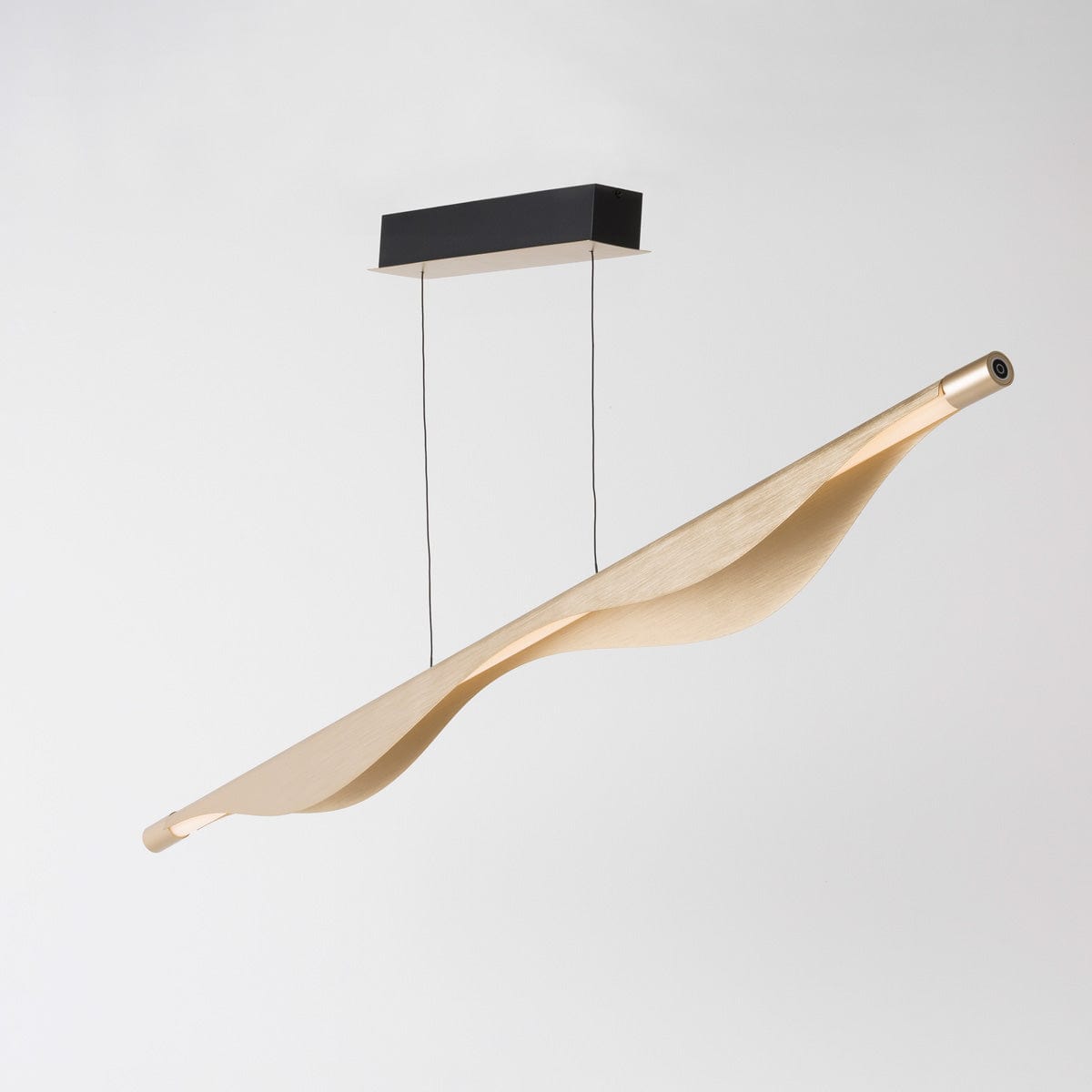 Modern RIAN Linear Pendant Light - Sleek Minimalist LED Hanging Fixture for Kitchen Island, Dining Room & Office Lighting (Black/White/Gold)